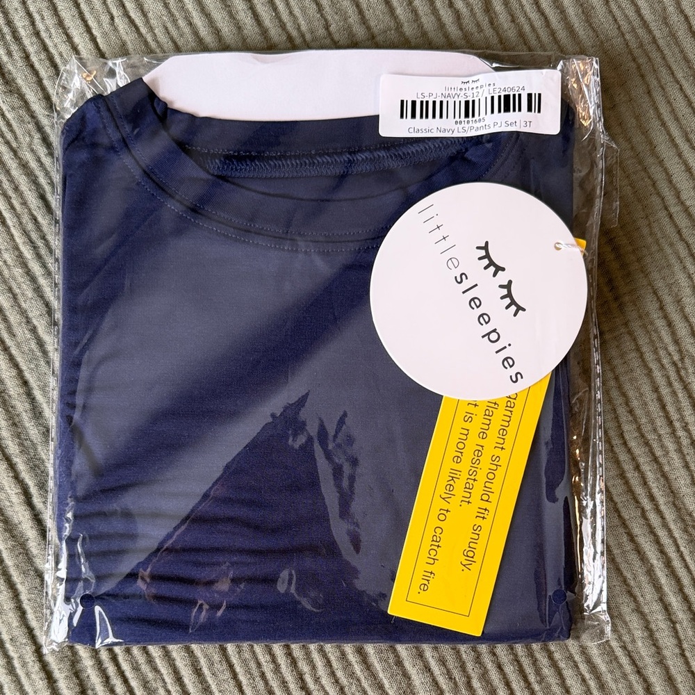 Little Sleepies Classic Navy Pajama Set 3T